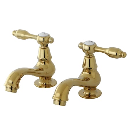 Kingston Brass KS1102TAL Basin Tap Faucet W/ Lever Handle, Polished Brass KS1102TAL